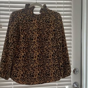 J. Crew Leopard Long Sleeve Worn Once
